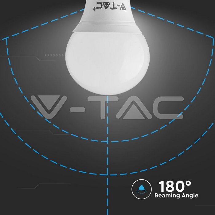 V-TAC LED E14 G45 Tropfenfrom 5,5W=40W 470lm 180° 230V Kaltweiß 6400K