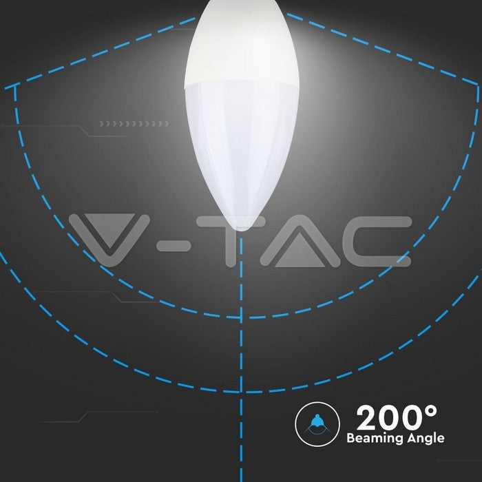 V-TAC LED E14 C37 Kerzenform 4W=30W 320lm 200° 230V Neutralweiß 4000K