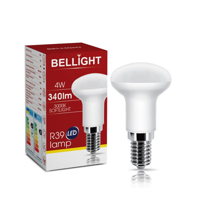 Bellight LED E14 R39 Pilzform 4W = 35W 340lm 200° 230V Warmweiß 3000K
