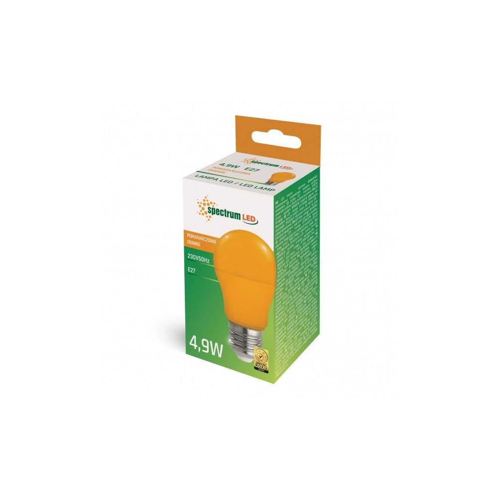 LED E27 A50 Farbig Bunt 4,9W Birne 270° Lichterkette Leuchtmittel Deko ORANGE