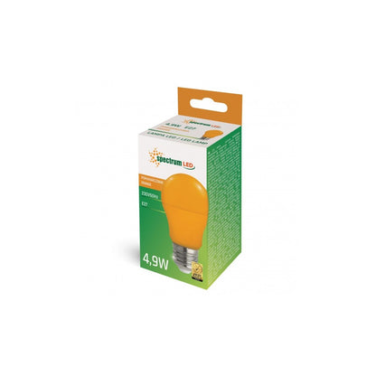 LED E27 A50 Farbig Bunt 4,9W Birne 270° Lichterkette Leuchtmittel Deko ORANGE