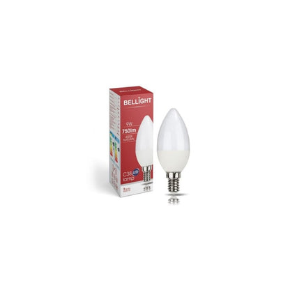 LED E14 C35 Kerzenform 9W = 75W 230V 830lm 360° Neutralweiss 4000K