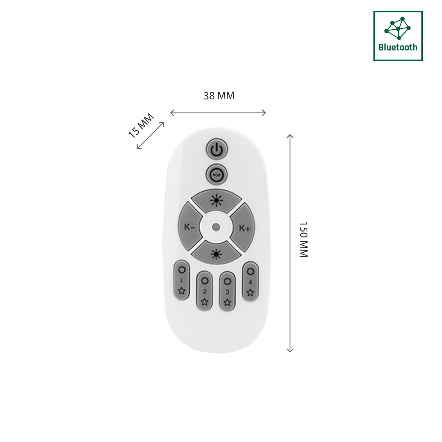 Spectrum LED Smart Remote Control RGB + CCT Alexa Google Tuya IP20 white DIMMABLE