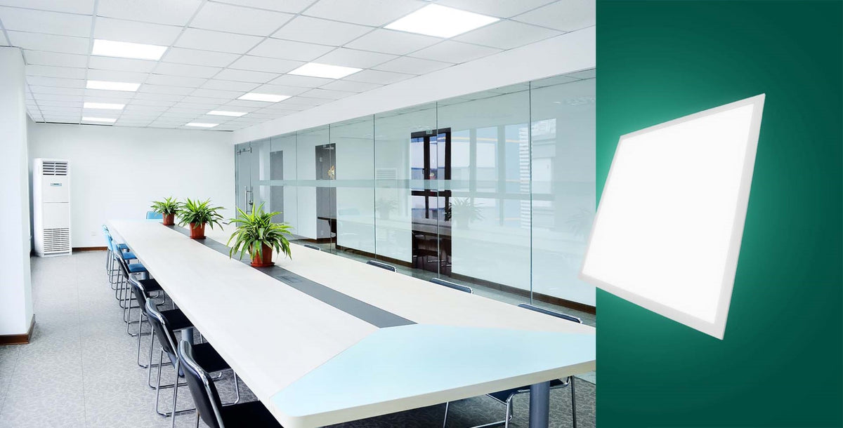 ALGINE LED Panel 60x60cm 30W 90° 4000K DALI Dimmbar IP40 UGR<19 blendfrei
