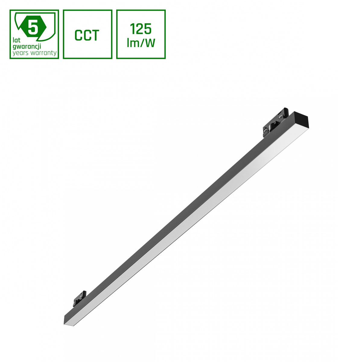 ALLDAY BASIC LED Stromschienenstrahler 3-Phasen 20-40W CCT Schwarz