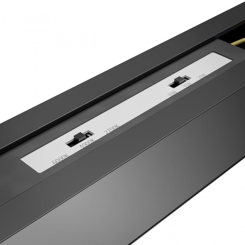ALLDAY BASIC LED Stromschienenstrahler 3-Phasen 150cm 30-50W CCT Schwarz