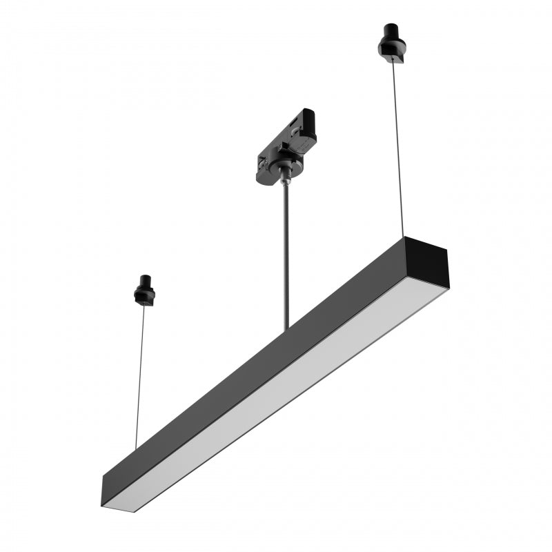 ALLDAY BASIC LED Stromschienenstrahler 3-Phasen Pendelleuchte 60cm 10-20W CCT Schwarz blendfrei