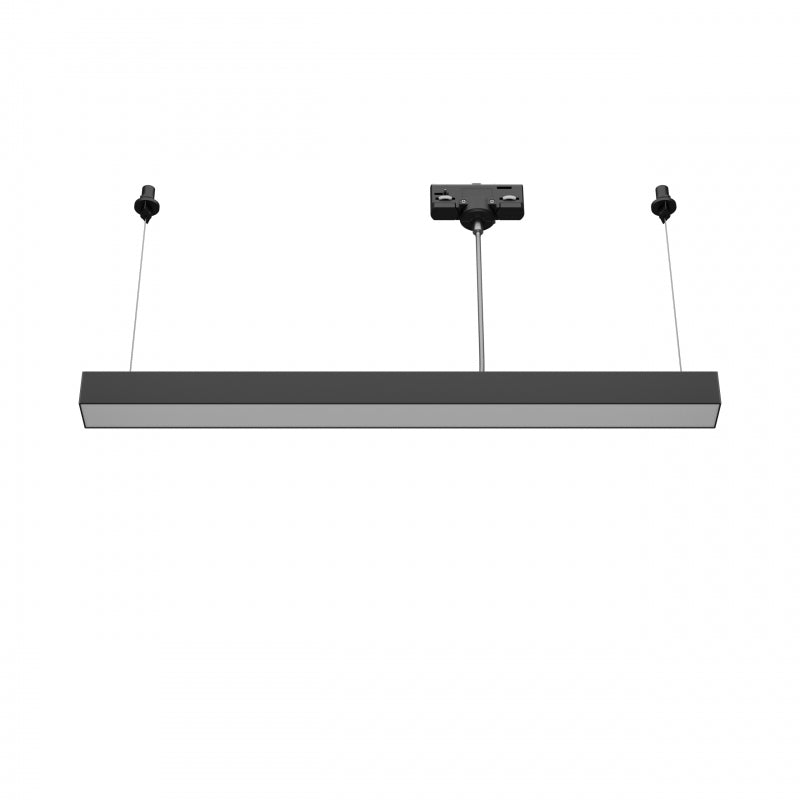 ALLDAY BASIC LED Stromschienenstrahler 3-Phasen Pendelleuchte 60cm 10-20W CCT Schwarz blendfrei