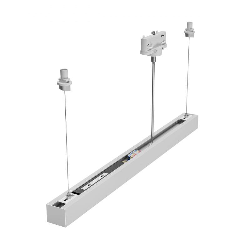 ALLDAY BASIC LED Stromschienenstrahler 3-Phasen Pendelleuchte 60cm 10-20W CCT Weiß blendfrei