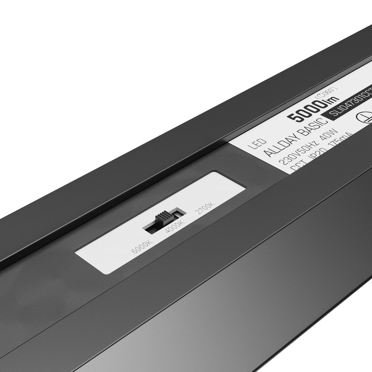 ALLDAY LED Deckenleuchte 150cm 30-50W Hängeleuchte CCT Schwarz