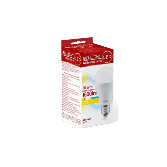 LED E27 A60 Birne 15W 230V Matt 1500lm 200° Warmweiss 3000K