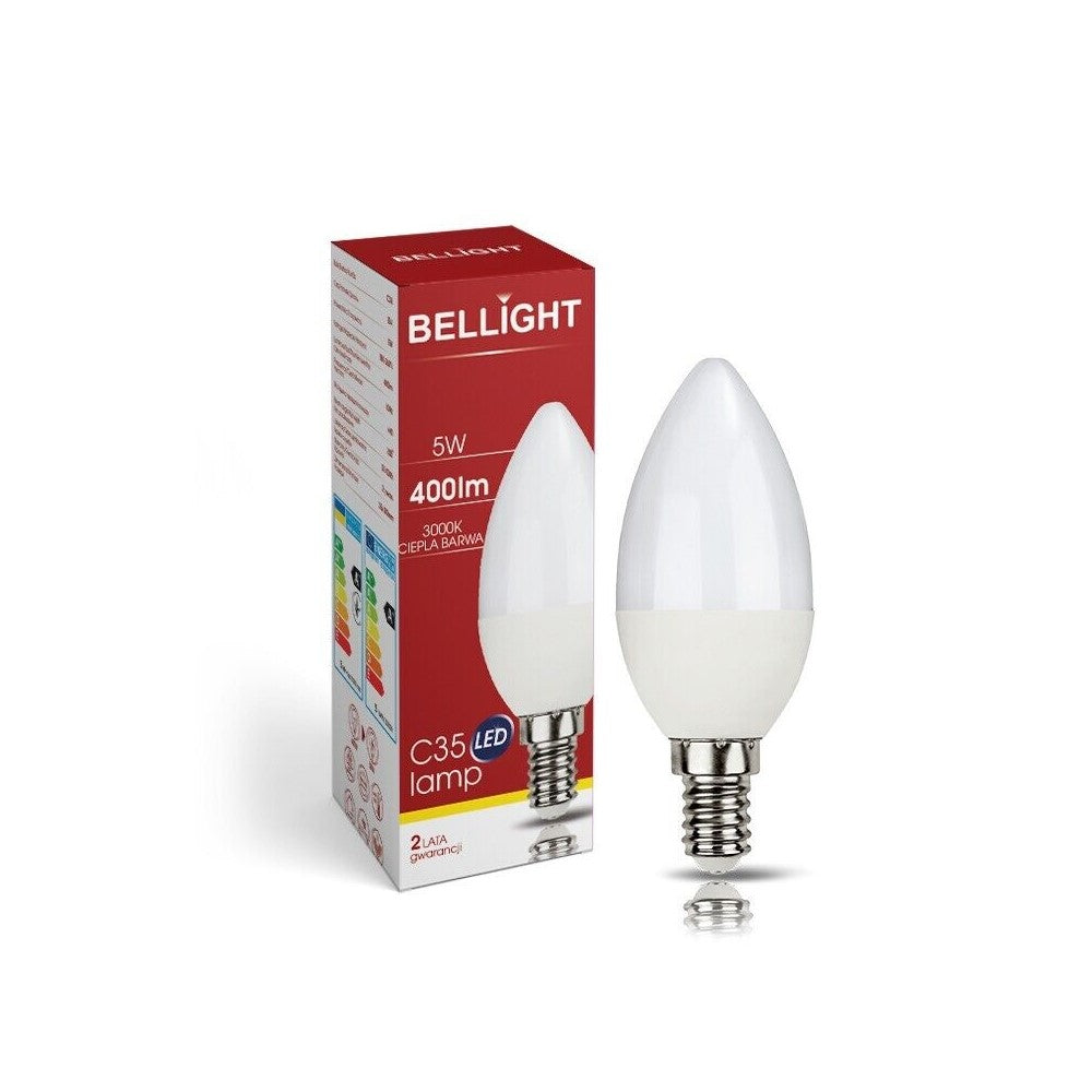 LED E14 C35 Kerzenform 5W = 40W 230V 400lm 200° Warmweiss 3000K