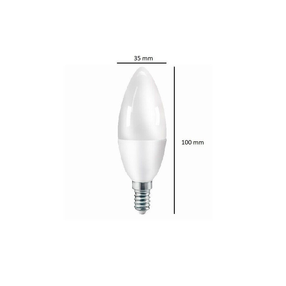 LED E14 C35 Kerzenform 5W = 40W 230V 400lm 200° Warmweiss 3000K