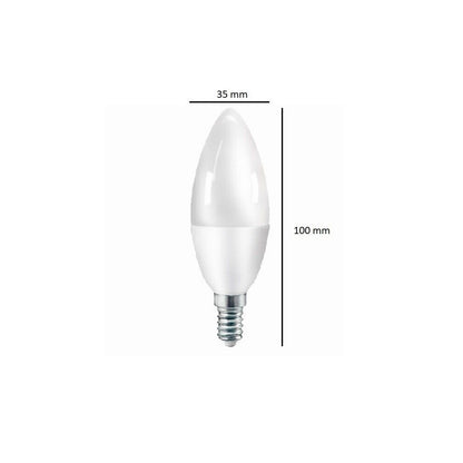LED E14 C35 Kerzenform 5W = 40W 230V 400lm 200° Warmweiss 3000K