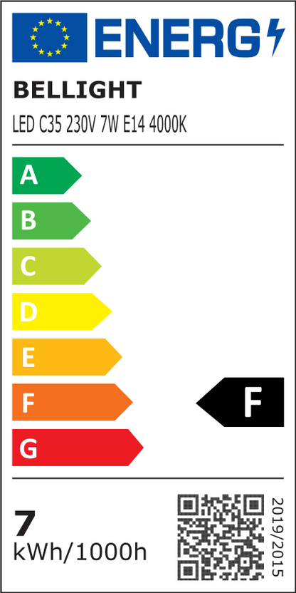 LED E14 C35 Kerzenform 7W = 60W 230V  Leuchtmittel 610lm 360° Neutralweiss 4000K