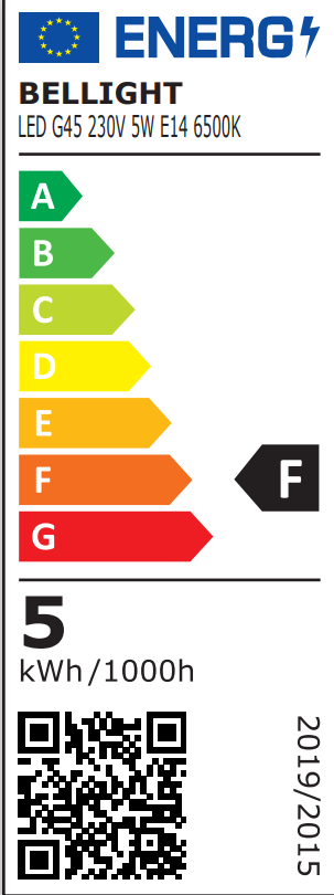 LED E14 G45 Tropfenform 5W = 40W Birne 400lm 230V Kaltweiss 6500K