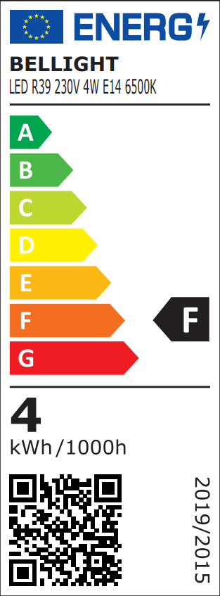 LED E14 R39 4W = 35W 230V Pilzform 340lm 200° Kaltweiss 6500K