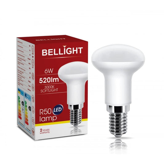 LED E14 R50 6W = 40W 230V Pilzform 520lm 200° Warmweiss 3000K