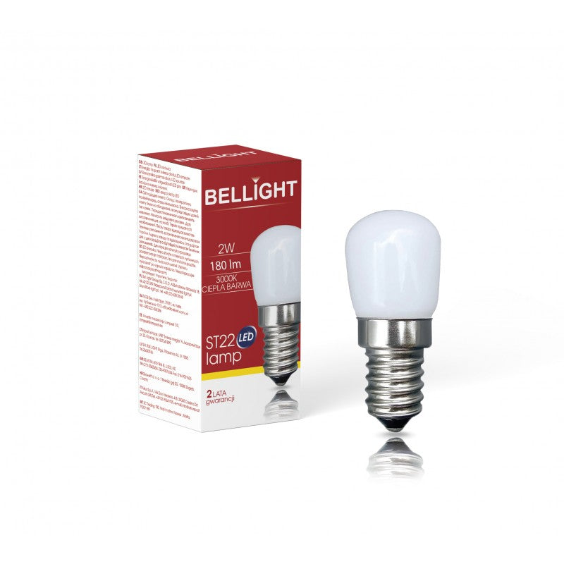 LED E14 T22 2W = 20W Kühlschranklampe 180lm matt 200° Warmweiss 3000K