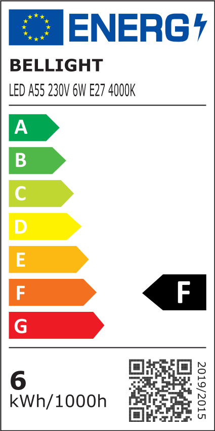 LED E27 A55 6W = 40W Birne 510lm 180V-260V 360° Neutralweiss 4000K