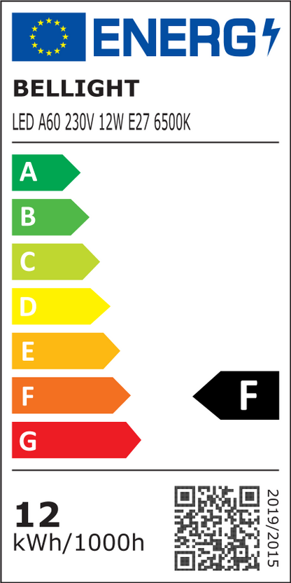 LED E27 A60 12W = 100W Birne 1164lm 180V-260V 360° Kaltweiss 6500K