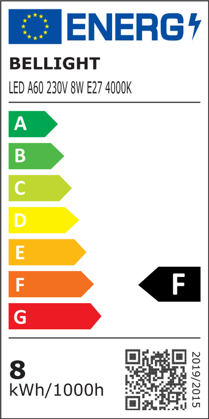 LED E27 A60 8W = 60W Birne 720lm 180V-260V 360° Neutralweiss 4000K