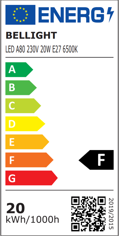 LED E27 A80 20W = 150W Birne 2100lm 180V-260V 360° Kaltweiss 6500K