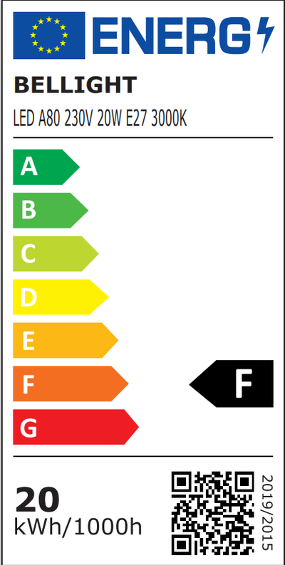 LED E27 A80 20W = 150W Birne 2100lm 180V-260V 360° Warmweiss 3000K