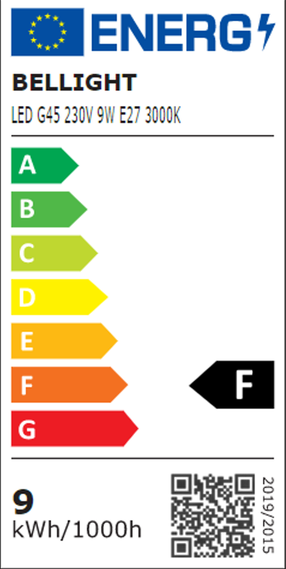 LED E27 G45 Tropfenform 9W = 75W 200° Birne 830lm 180V-260V Warmweiss 3000K