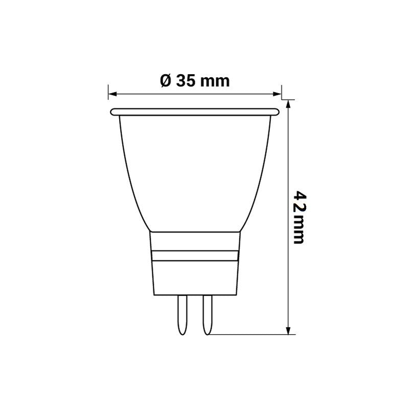 LED GU4 MR11 3W = 50W 260lm 12V Reflektor 200° Kaltweiss 6500K