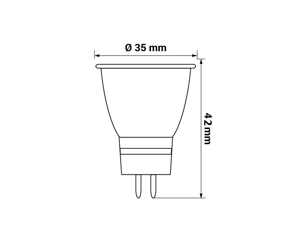 LED GU4 MR11 3W = 50W 260lm 12V Reflektor 200° Neutralweiss 4000K