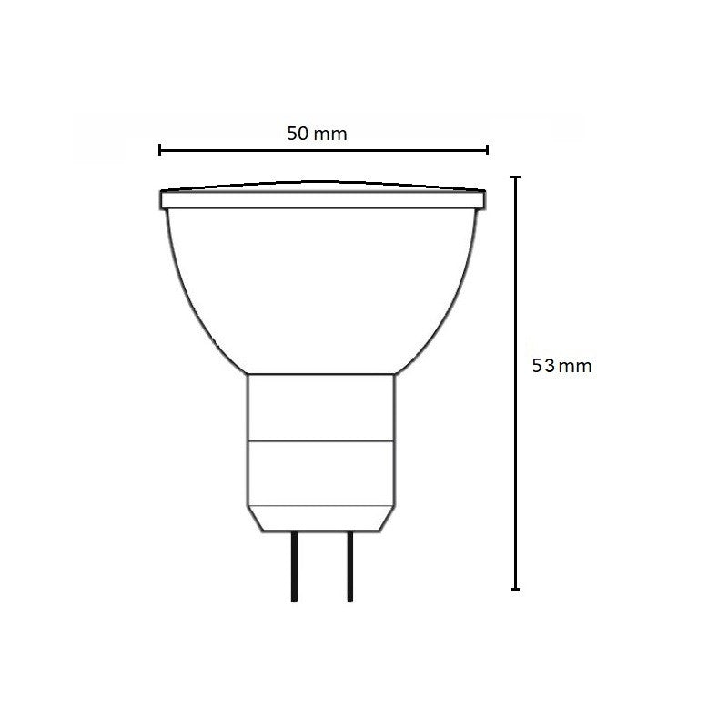 LED GU5,3 MR16 6W = 50W 510lm 12V Reflektor 120° Neutralweiss 4000K