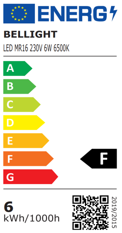 LED MR16 GU5,3 6W = 50W Leuchtmittel 230V 510lm Spot 360° Kaltweiss 6500K