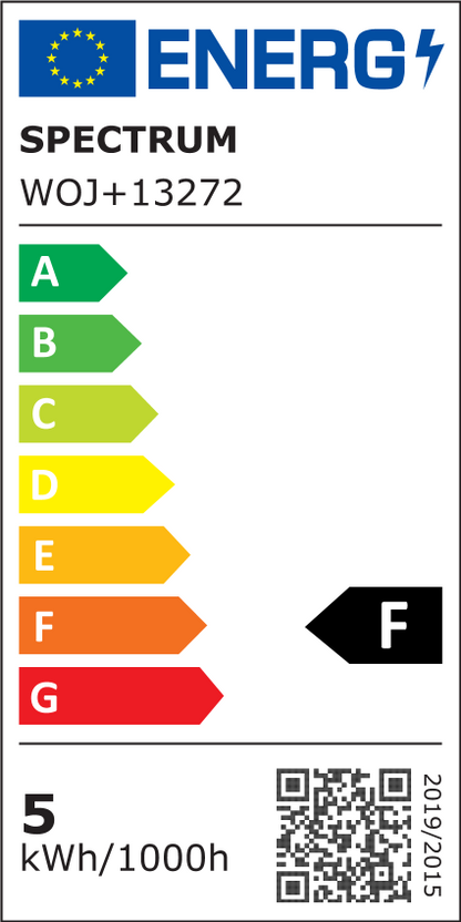 Spectrum LED E27 A55 5W = 37W bulb 270° 440lm 230V cool white 6000K