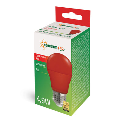 LED E27 A50 Farbig Bunt 4,9W Birne 270° Lichterkette Leuchtmittel Deko ROT