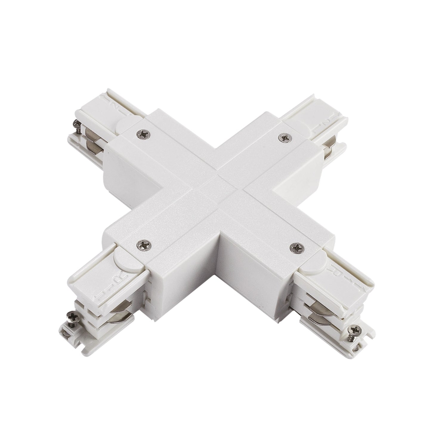 LED Kreuzverbinder Weiß – 3-Phasen Stromschiene, IP20, X-Form