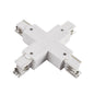 LED Kreuzverbinder Weiß – 3-Phasen Stromschiene, IP20, X-Form