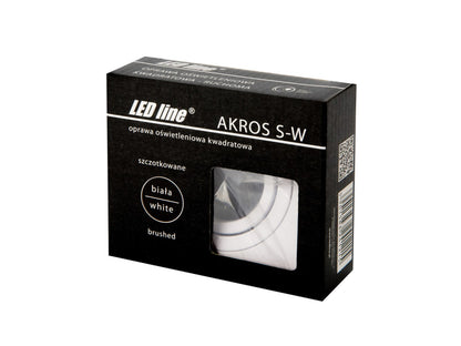 AKROS SLIM Aluminium-Einbaustrahler max. 35W Deckenleuchte schwenkbar IP20 eckig weiss