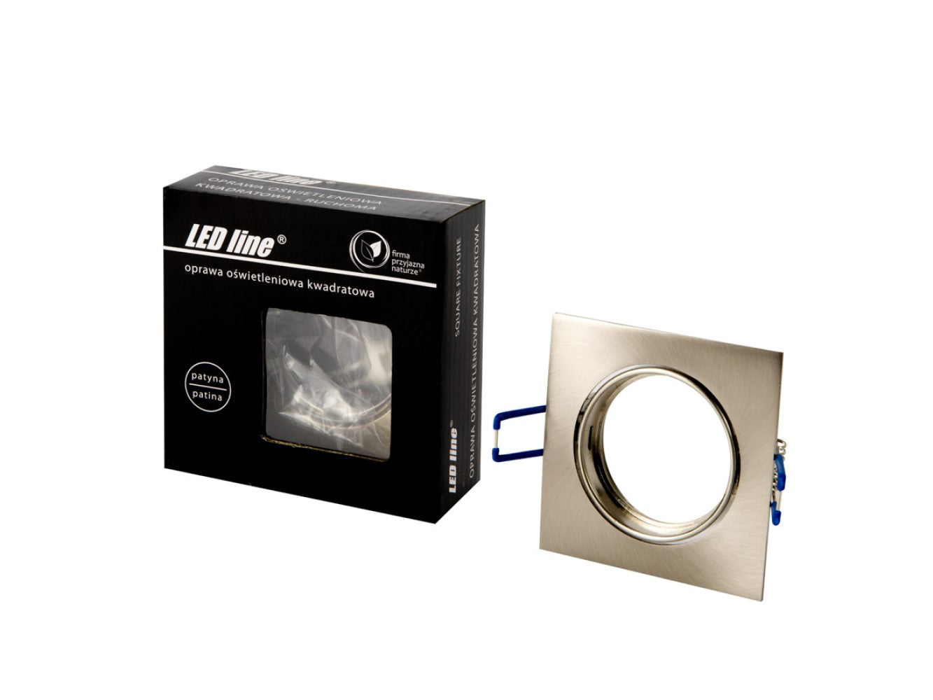 Einbaustrahler max. 35W Spot schwenkbar IP20 Downlight eckig satin