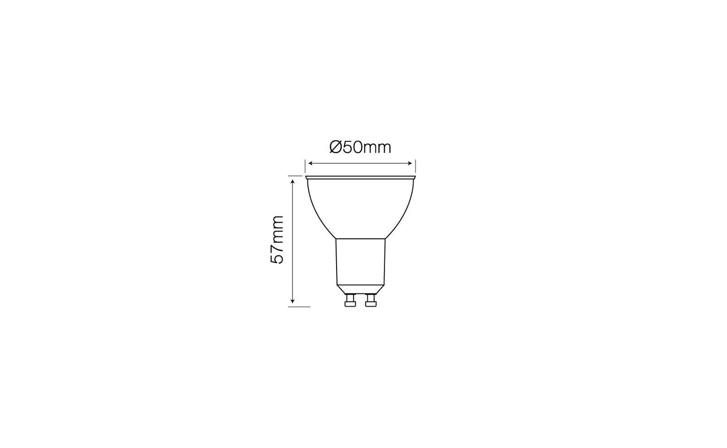 LED GU10 1W Reflektor 20lm blau 120° Glas 220-260V