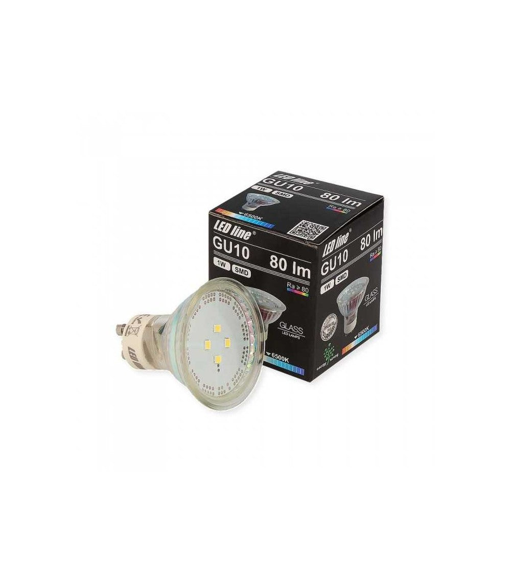 LED GU10 1W Reflektor 80lm 120° Glas 220-260V Kaltweiss 6500K