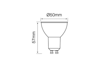 LED GU10 1W Reflektor 80lm 120° Glas 220-260V Warmweiss 2700K