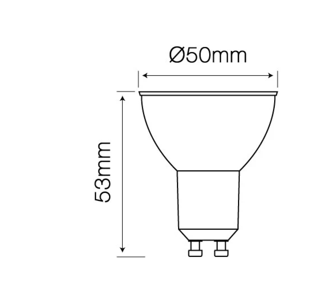 LED-line LED GU10 3W = 30W Reflektor 273lm 36° Glas 220-260V Kaltweiss 6500K