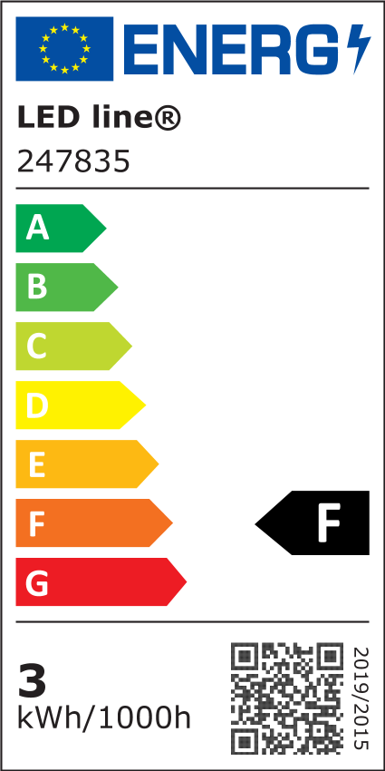 LED-line LED GU10 3W = 30W Reflektor 273lm 36° Glas 220-260V Warmweiss 2700K