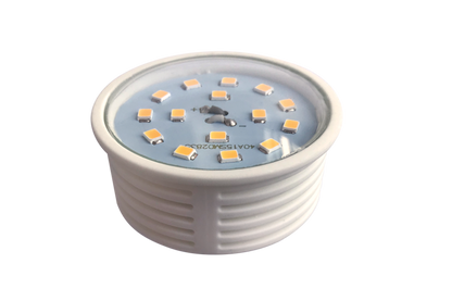 LED Modul flach 5W Einbaustrahler 50mm Spot 400lm 230V Keramik rund weiss Warmweiss 2700K