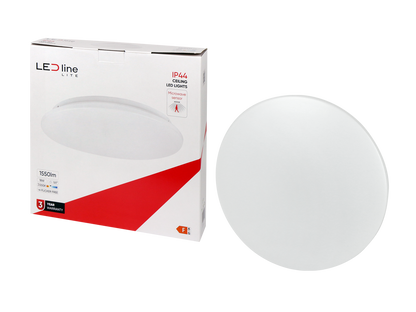 LED PLAFON Deckenleuchte 18W rund 1450lm IP44 mit Bewegungsmelder 120° Warmweiss 3000K