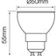 LED-line Premium LED GU10 10W = 100W Reflektor 1250lm 120° Keramik 170-250V Kaltweiss 6500K DIMMBAR