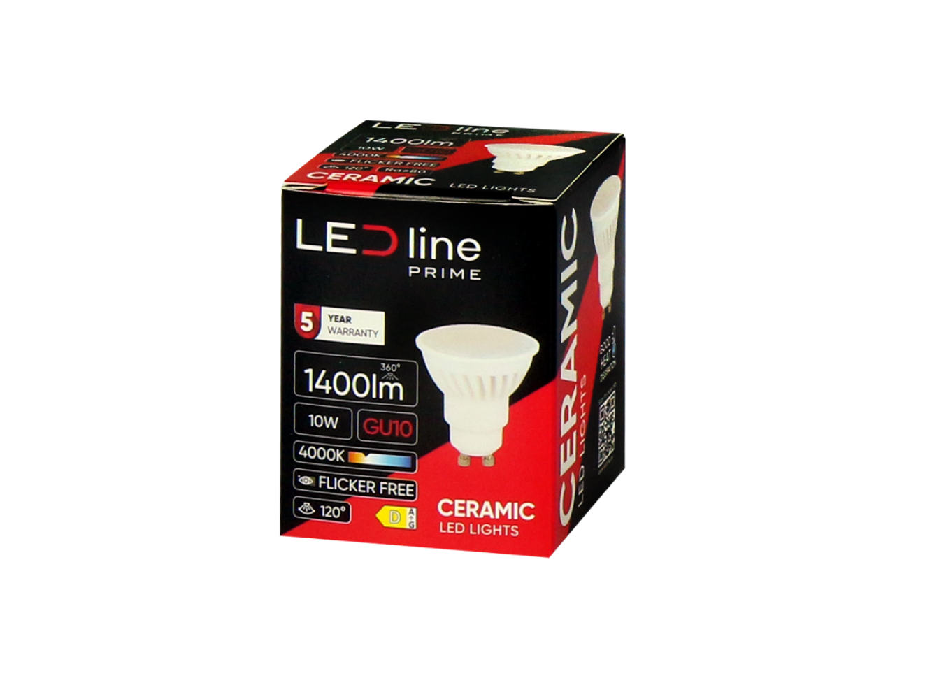 LED-line Premium LED GU10 10W = 100W Reflektor 1400lm 120° Keramik 170-250V Neutralweiss 4000K