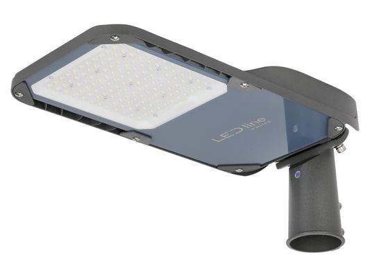 LED PRIME CAMINO Straßenleuchte 100W 14000lm IP66 grau IK08 Industrieleuchte 220-277V CCT 3000-5700K