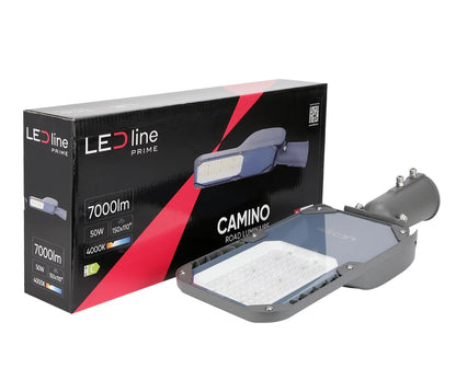 LED PRIME CAMINO Straßenleuchte 50W 7000lm IP66 grau IK08 Industrieleuchte 220-240V Neutralweiß 4000K